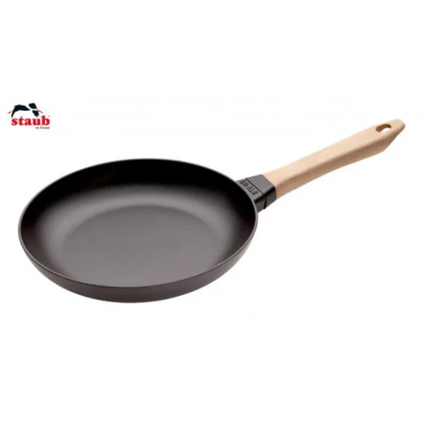 Poêle En Fonte Noir 26 Cm Manche Bois Staub Boutique 1