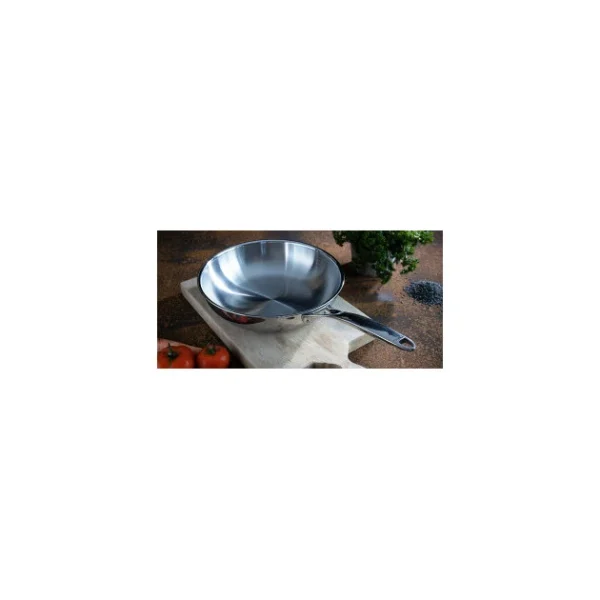 Poêle Haute Ø 24 Cm Strate Amovible Inox Cristel marque pas cher en ligne 4