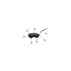 BOURGEAT Poêle Induction Anti Adhésive Ø 24 Cm X H 5 Cm Elite Pro Matfer boutique pas cher 9