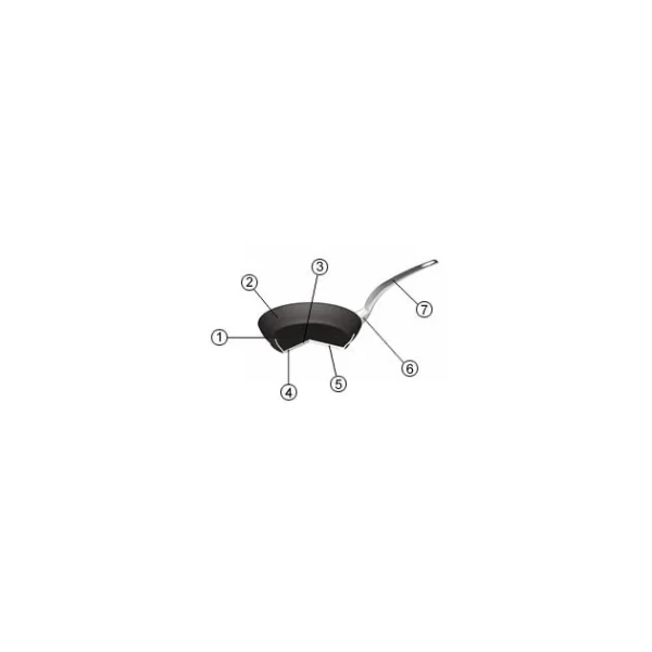 BOURGEAT Poêle Induction Anti Adhésive Ø 24 Cm X H 5 Cm Elite Pro Matfer boutique pas cher 4