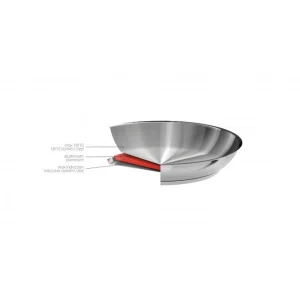 Poêle Lyonnaise Mutine Ø 28 Cm Inox Amovible Cristel pas cher marque 7