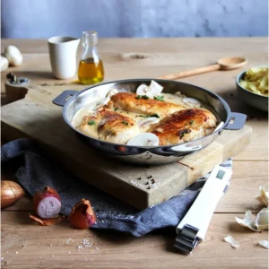Poêle Lyonnaise Mutine Ø 28 Cm Inox Amovible Cristel pas cher marque 9