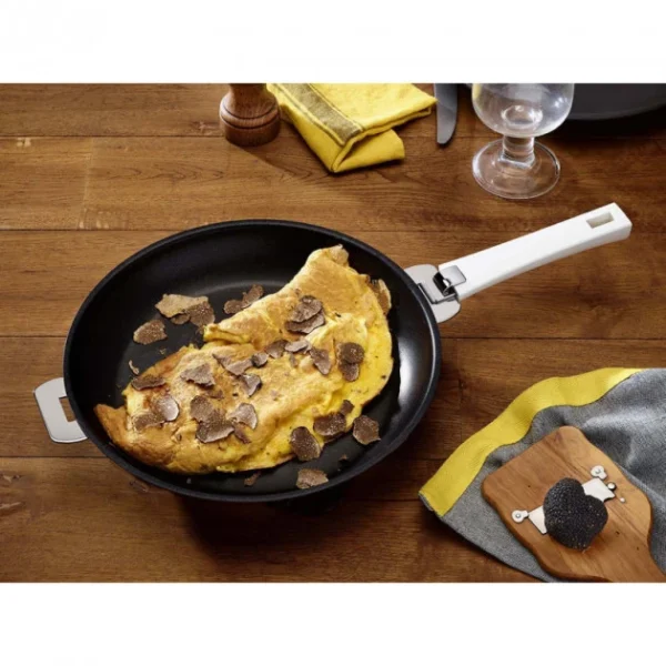 Poêle Mutine Ø 28 Cm Manche Amovible Anti-Adhésive Inox Cristel pas cher en ligne 6