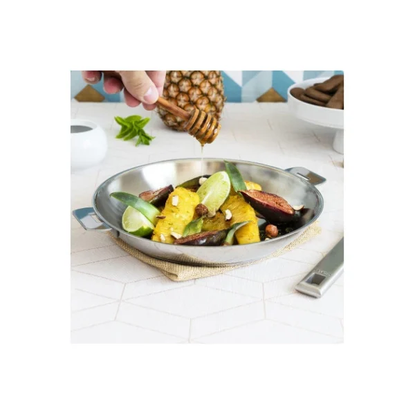 Poêle Ø 22 Cm Strate Amovible Inox Cristel pas cher 4