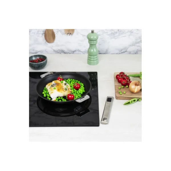 Poêle Ø 30 Cm Strate Amovible Inox Exceliss Cristel beauté 4