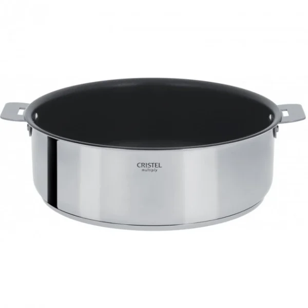 Sauteuse Casteline Ø 24 Cm Manche Amovible Anti-Adhésive Inox Cristel de garantie authentique 1