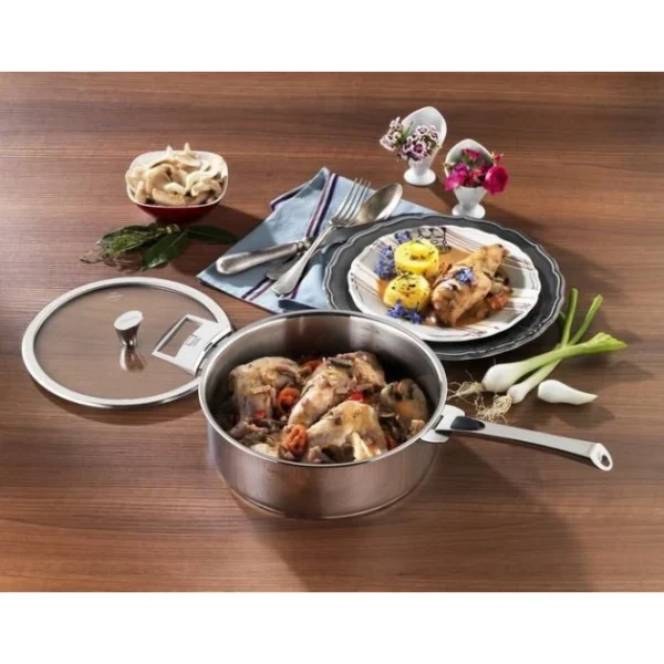 Sauteuse Casteline Ø 26 Cm Manche Amovible Inox Cristel mode 3