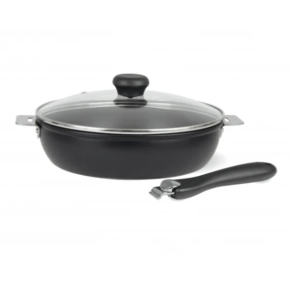 vente en ligne pas cher Sauteuse Cookway 24 Cm Exceliss+ Poignée Amovible Et Couvercle Cristel 1