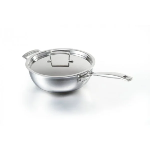 Sauteuse Du Chef Inox 24 Cm Avec Couvercle Le Creuset qualité supérieure 1