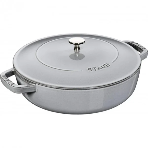 Sauteuse En Fonte Chistera 28 Cm Gris Graphite Staub excellents soldes 1