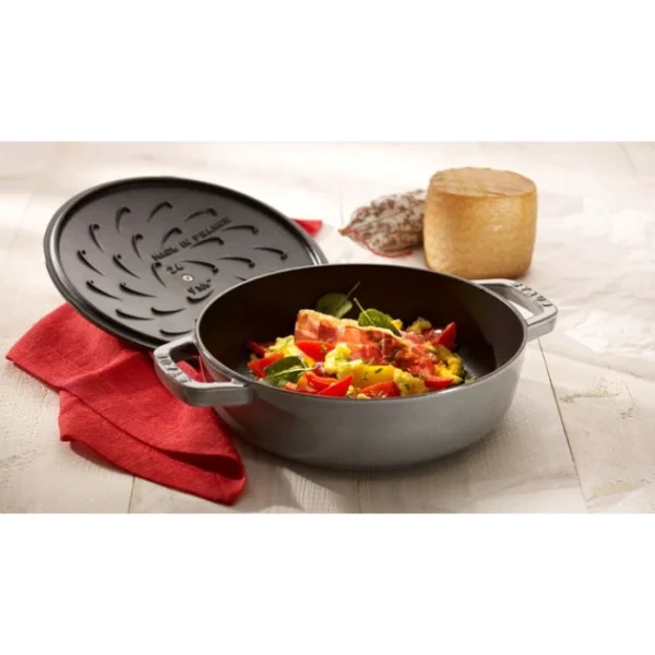 Sauteuse En Fonte Chistera 28 Cm Gris Graphite Staub excellents soldes 9