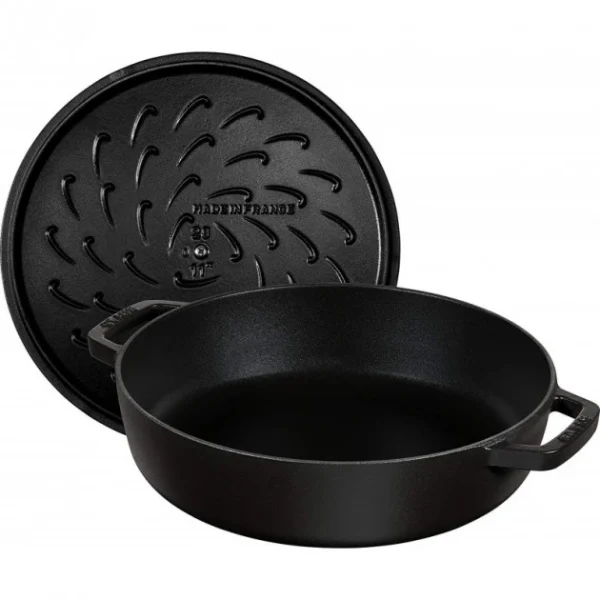 Sauteuse En Fonte Chistera 28 Cm Noir Staub magasin solde 3
