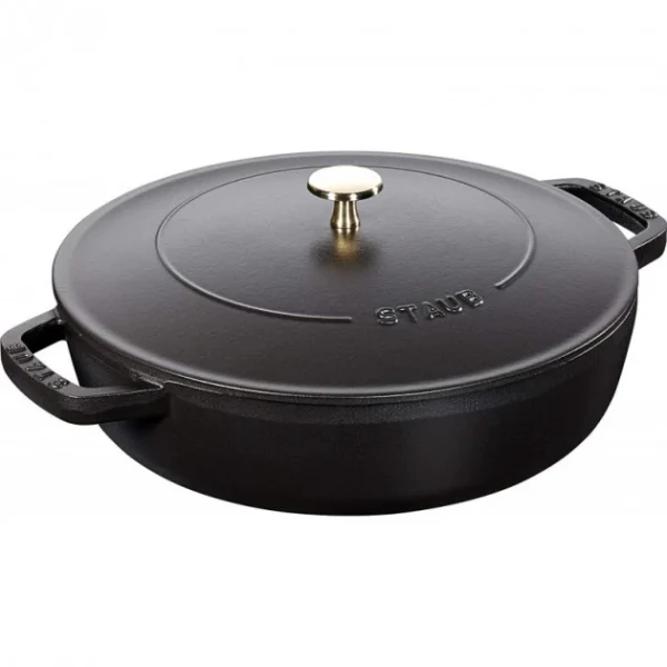 Sauteuse En Fonte Chistera 28 Cm Noir Staub magasin solde 1