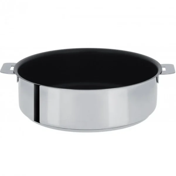 REMISE allant Sauteuse Mutine Ø 24 Cm Manche Amovible Anti-Adhésive Inox Cristel 1