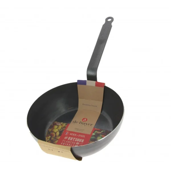 Sauteuse Paysanne Tôle Bleue Ø 24 Cm Outdoor De Buyer pas cher 3