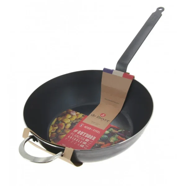 qualité supérieure Sauteuse Paysanne Tôle Bleue Ø 32 Cm Outdoor De Buyer 3