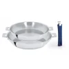 Set De 2 Poêles Inox Avec Poignée Bleue Mutine Amovible Cristel en solde 11
