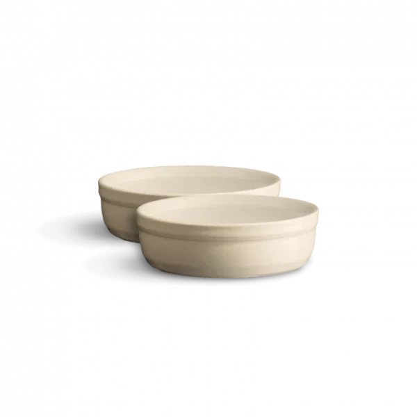 marque pas cher Meilleure vente 🎁 Set de 2 Ramequins à Crème Brûlée en Céramique Ø 12 cm Argile Emile Henry ⌛ 1
