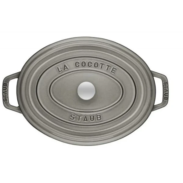 STAUB Cocotte Fonte Ovale 15 Cm Gris Graphite 0,6 L prix abordable 3