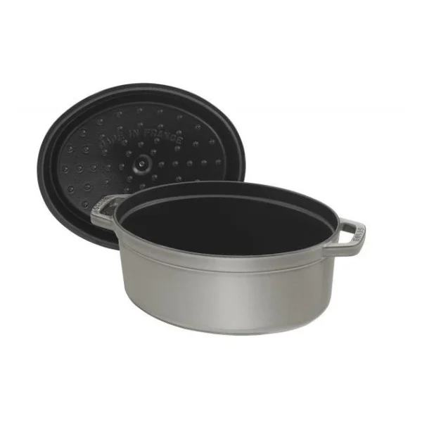 STAUB Cocotte Fonte Ovale 15 Cm Gris Graphite 0,6 L prix abordable 5