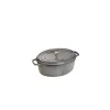 vente pas cher STAUB Cocotte Fonte Ovale 23 Cm Gris Graphite 2,35 L 17