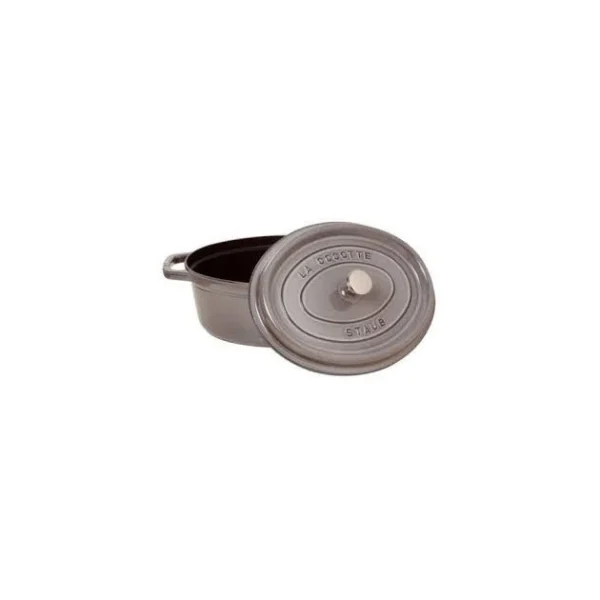 boutique STAUB Cocotte Fonte Ovale 27 Cm Gris Graphite 3,2 L 3