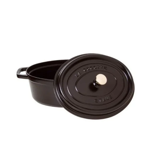 boutiqued en ligne STAUB Cocotte Fonte Ovale 27 Cm Noir Mat 3,2 L 3
