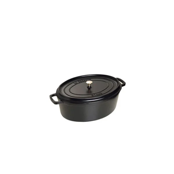 boutiqued en ligne STAUB Cocotte Fonte Ovale 27 Cm Noir Mat 3,2 L 1