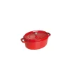 STAUB Cocotte Fonte Ovale 27 Cm Rouge Cerise 3,2 L Officielle 5