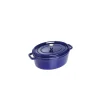 STAUB Cocotte Fonte Ovale 29 Cm Bleu Intense Majolique 4,2 L jusqu'à 17