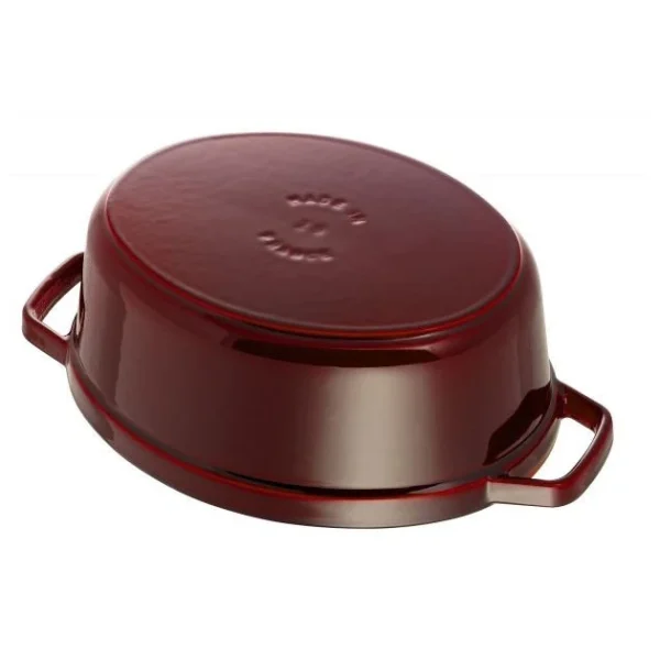 Nouvelle Collection STAUB Cocotte Fonte Ovale 29 Cm Grenadine Majolique 4,2 L 4