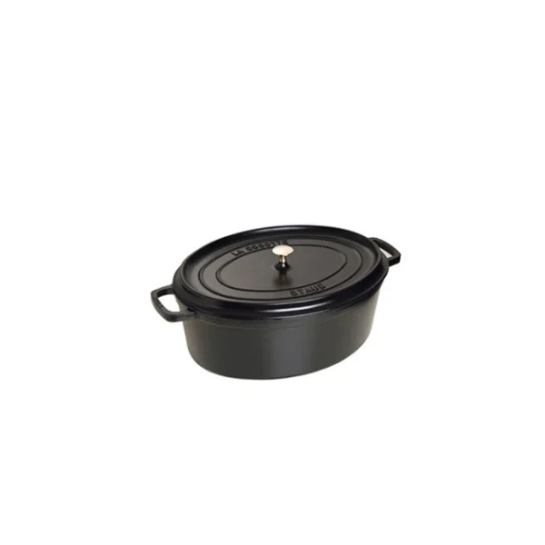 exclusivement disponibles STAUB Cocotte Fonte Ovale 29 Cm Noir Mat 4,2 L 1