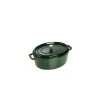 STAUB Cocotte Fonte Ovale 29 Cm Vert Basilic Majolique 4,2 L Pas Cher soldes France 17