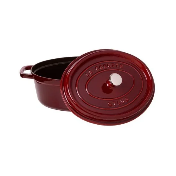 STAUB Cocotte Fonte Ovale 31 Cm Grenadine Majolique 5,5 L vente en ligne 3
