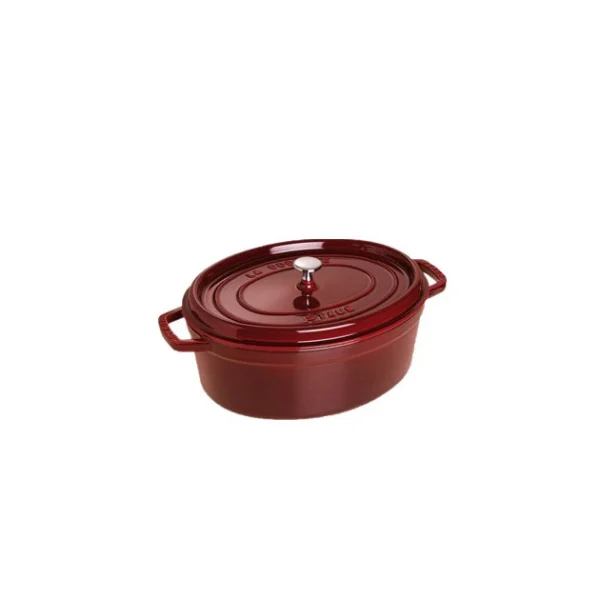 STAUB Cocotte Fonte Ovale 31 Cm Grenadine Majolique 5,5 L vente en ligne 1