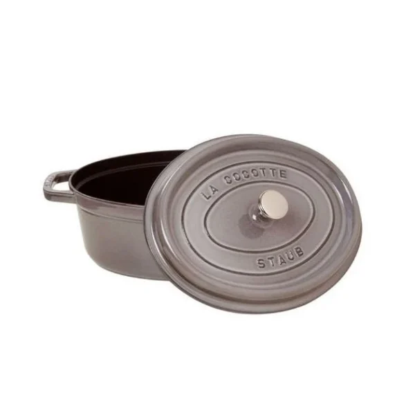 STAUB Cocotte Fonte Ovale 31 Cm Gris Graphite 5,5 L l'unique style 3