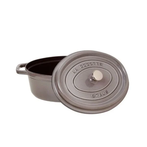 commentaire favorable STAUB Cocotte Fonte Ovale 33 Cm Gris Graphite 6,7 L 3