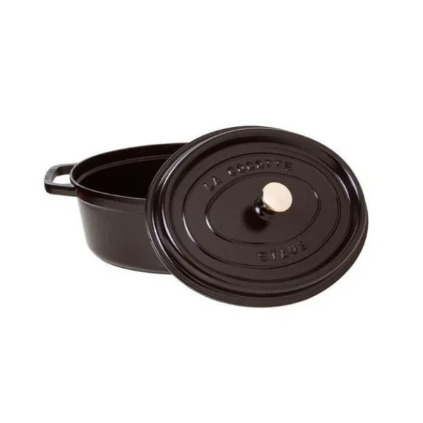 STAUB Cocotte Fonte Ovale 37 Cm Noir Mat 8 L économies garanties 3