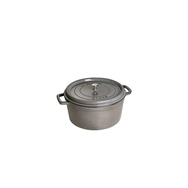 Protections acheteurs STAUB Cocotte Fonte Ronde 12 Cm Gris Graphite 0,4 L 1