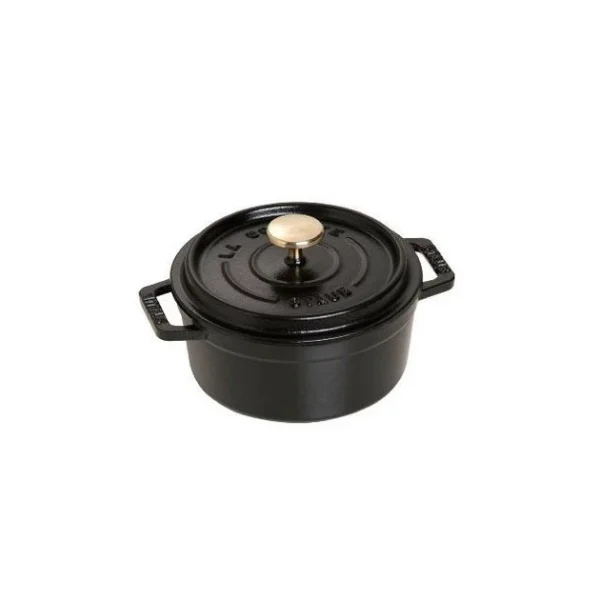 STAUB Cocotte Fonte Ronde 12 Cm Noir Mat 0,4 L pas cher marque 3