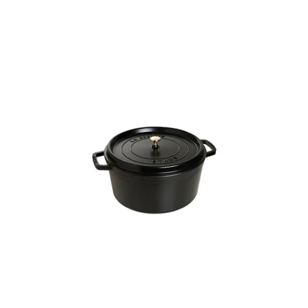 STAUB Cocotte Fonte Ronde 12 Cm Noir Mat 0,4 L pas cher marque 1