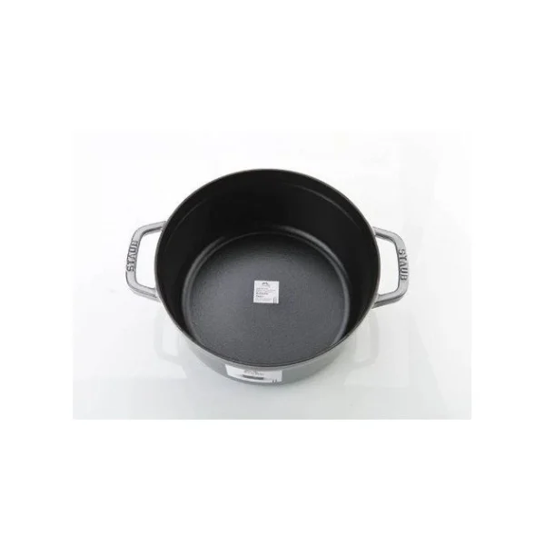 STAUB Cocotte Fonte Ronde 22 Cm Gris Graphite 2,6 L garantie de qualité 3