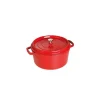 Neuve avec étiquette STAUB Cocotte Fonte Ronde 22 Cm Rouge Cerise 2,6 L 22