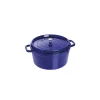 guranteed de qualité STAUB Cocotte Fonte Ronde 24 Cm Bleu Intense Majolique 3,8 L 16