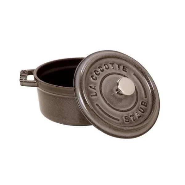 STAUB Cocotte Fonte Ronde 24 Cm Gris Graphite 3,8 L magasin en ligne france 3