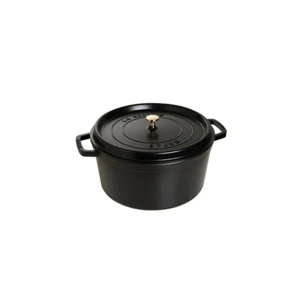 styles dernier cri STAUB Cocotte Fonte Ronde 24 Cm Noir Mat 3,8 L 1