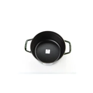 STAUB Cocotte Fonte Ronde 24 Cm Vert Basilic Majolique 3,8 L prix de gros 7