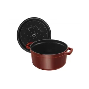 STAUB Cocotte Fonte Ronde 26 Cm Grenadine Majolique 5,2 L meilleur service 12