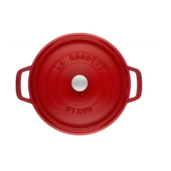 STAUB Cocotte Fonte Ronde 26 Cm Rouge Cerise 5,2 L Meilleur Prix Garanti 3