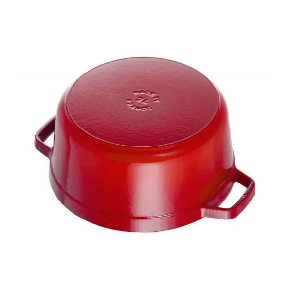 STAUB Cocotte Fonte Ronde 26 Cm Rouge Cerise 5,2 L Meilleur Prix Garanti 4